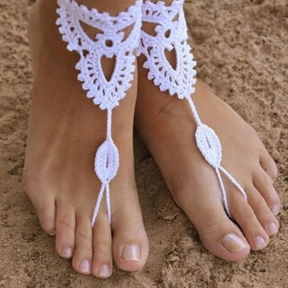 Accessories - Crochet Barefoot Sandals Beach Wedding Jewelry